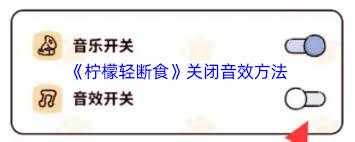 柠檬轻断食如何关闭音效
