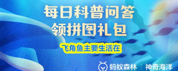 飞角鱼主要生活在