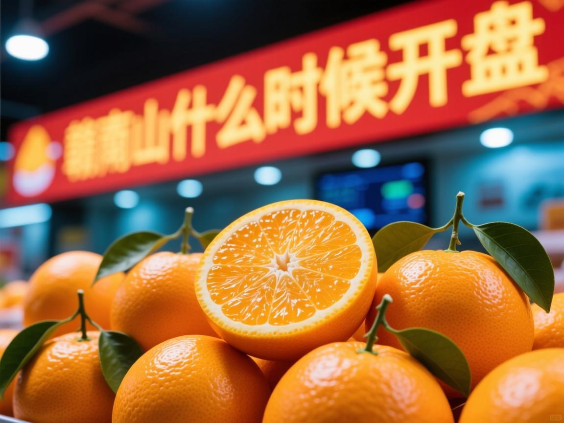 赣南脐橙什么时候开盘