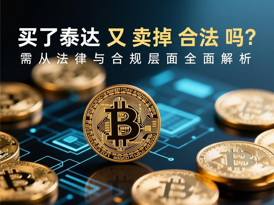 买了泰达币又卖掉合法吗 需从法律与合规层面全面解析