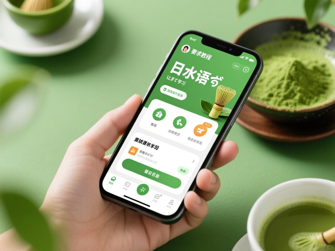 抹茶日语教程手机App，让日语学习如抹茶般清新自然