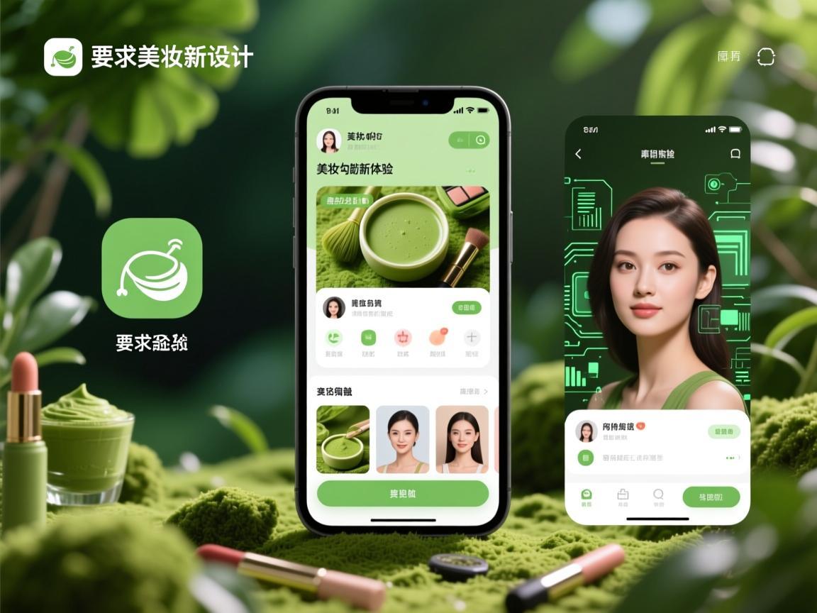 抹茶美妆App交互设计，在自然与科技间勾勒美妆新体验