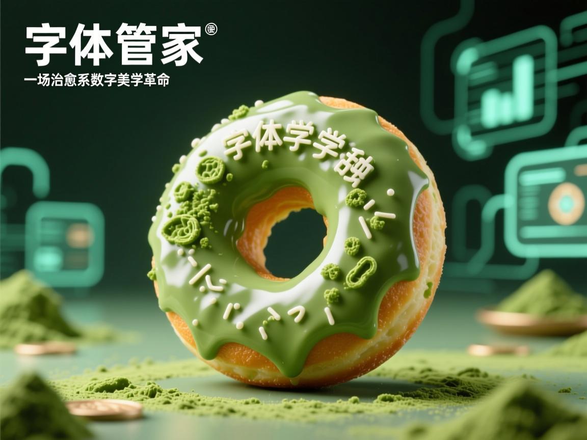 当抹茶甜甜圈邂逅字体管家，一场治愈系数字美学革命
