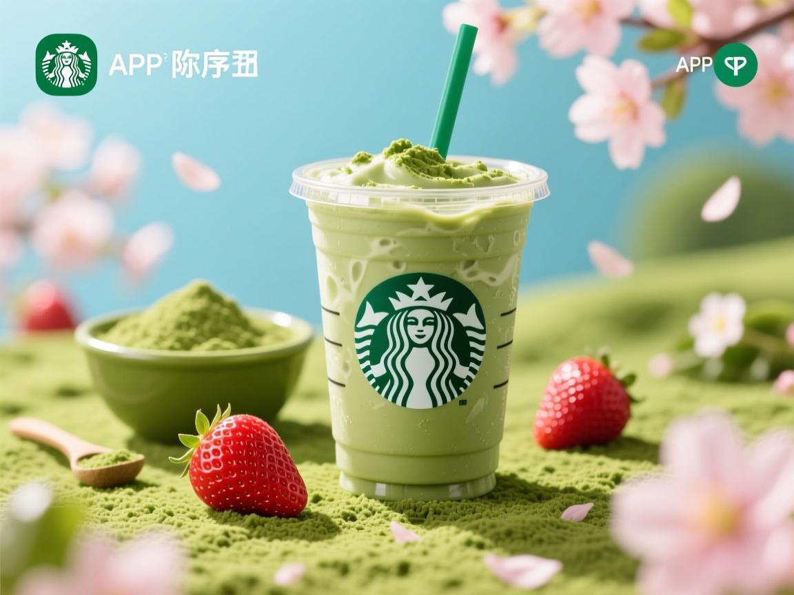 当抹茶遇见草莓，星巴克APP里的春日序曲