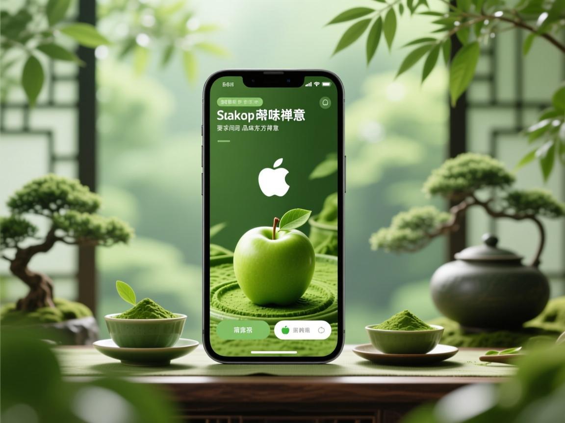抹茶苹果手机App，在数字绿意间品味东方禅意