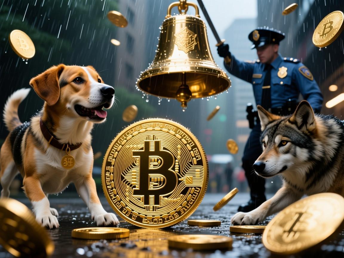 狗狗币金雨战狼，当加密狂欢遇上现实警钟