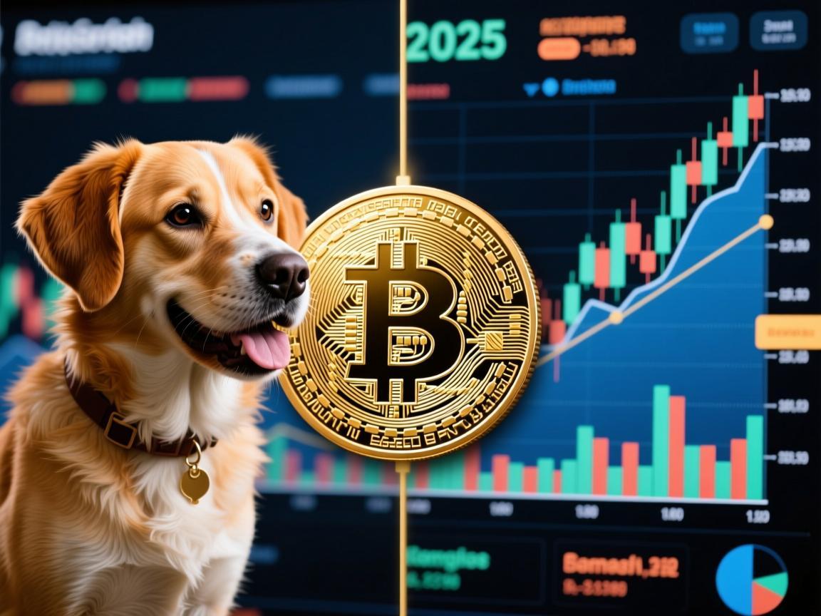 狗狗币走势图2025，技术面与情绪面的双重博弈
