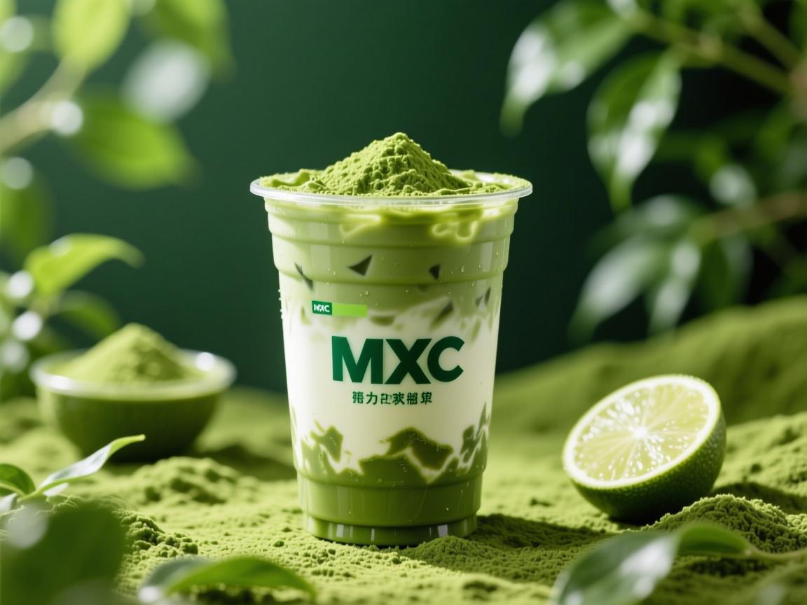 MXC抹茶饮品图片，绿意盎然的视觉盛宴