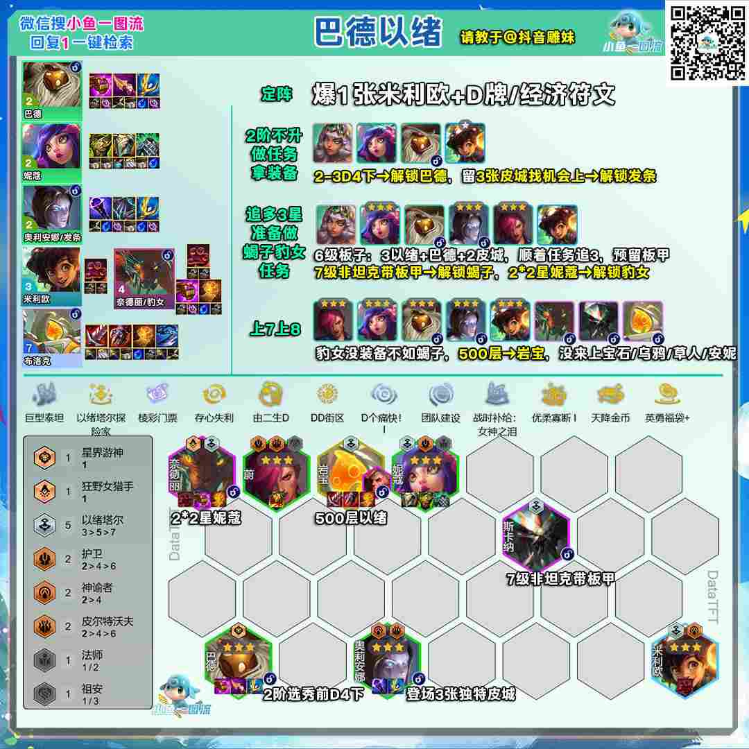 云顶之弈s16巴德以绪阵容推荐