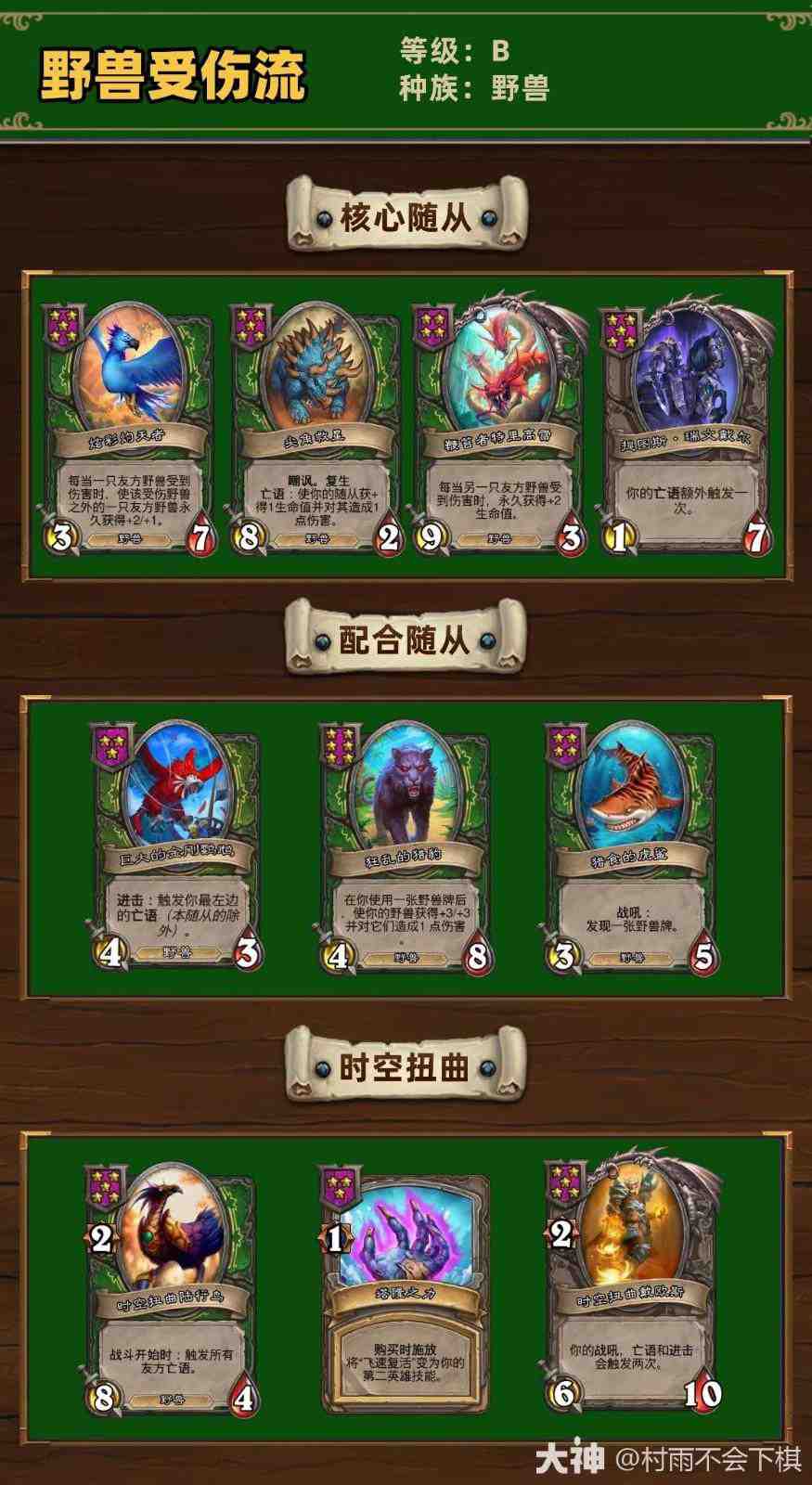 炉石传说34.2.2酒馆战棋野兽受伤流玩法攻略