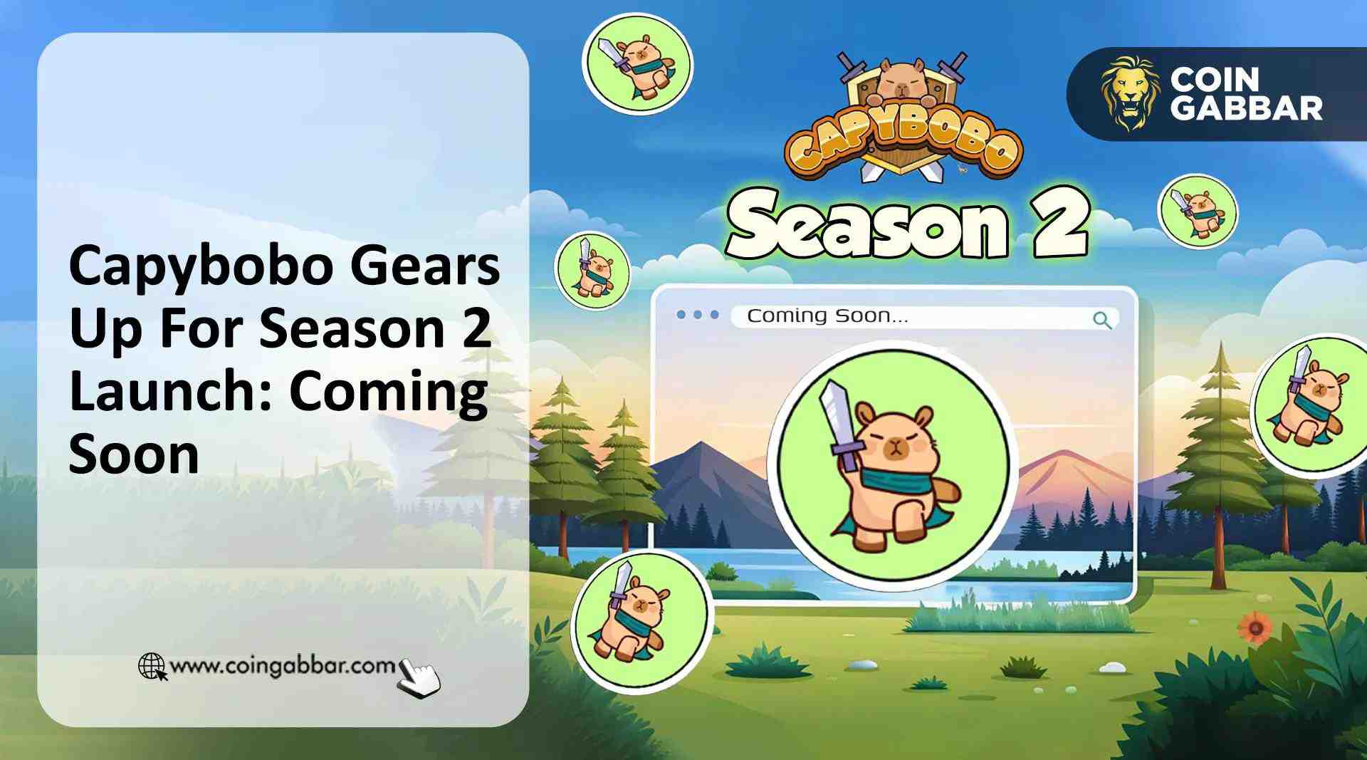 Capybobo 代币即将开启下一阶段：Capybobo 第二季即将上线