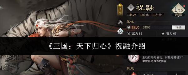 三国：天下归心 祝融介绍