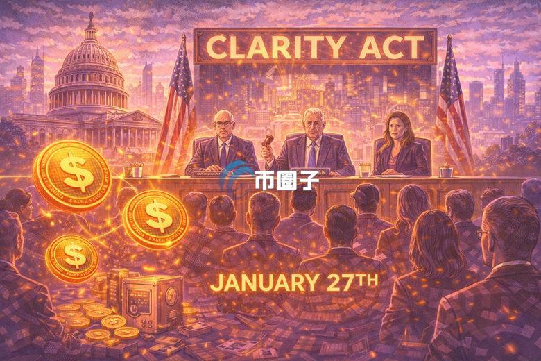 美国将于1月27日审议 CLARITY法案 稳定币利息禁令、官员持币仍悬而未决