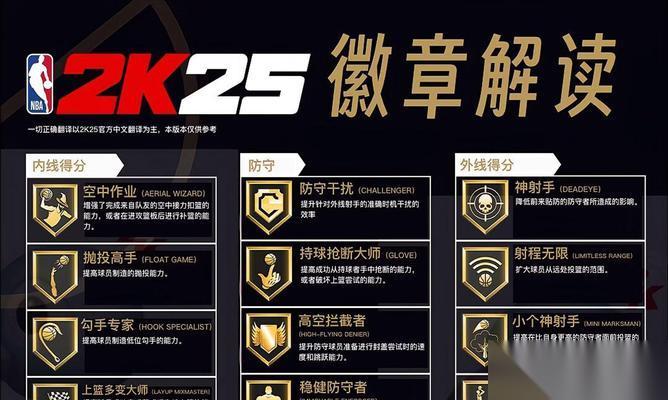 NBA2K16徽章选择技巧 高效运用游戏内徽章