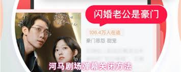 河马剧场如何关闭弹幕