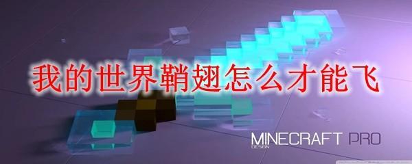 我的世界鞘翅怎么才能飞