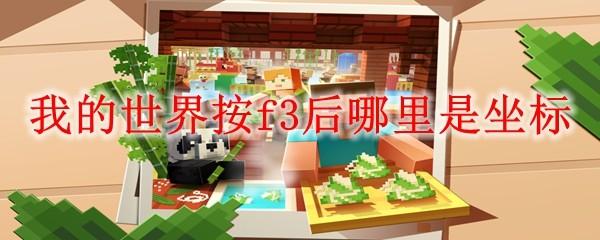 我的世界按f3后哪里是坐标