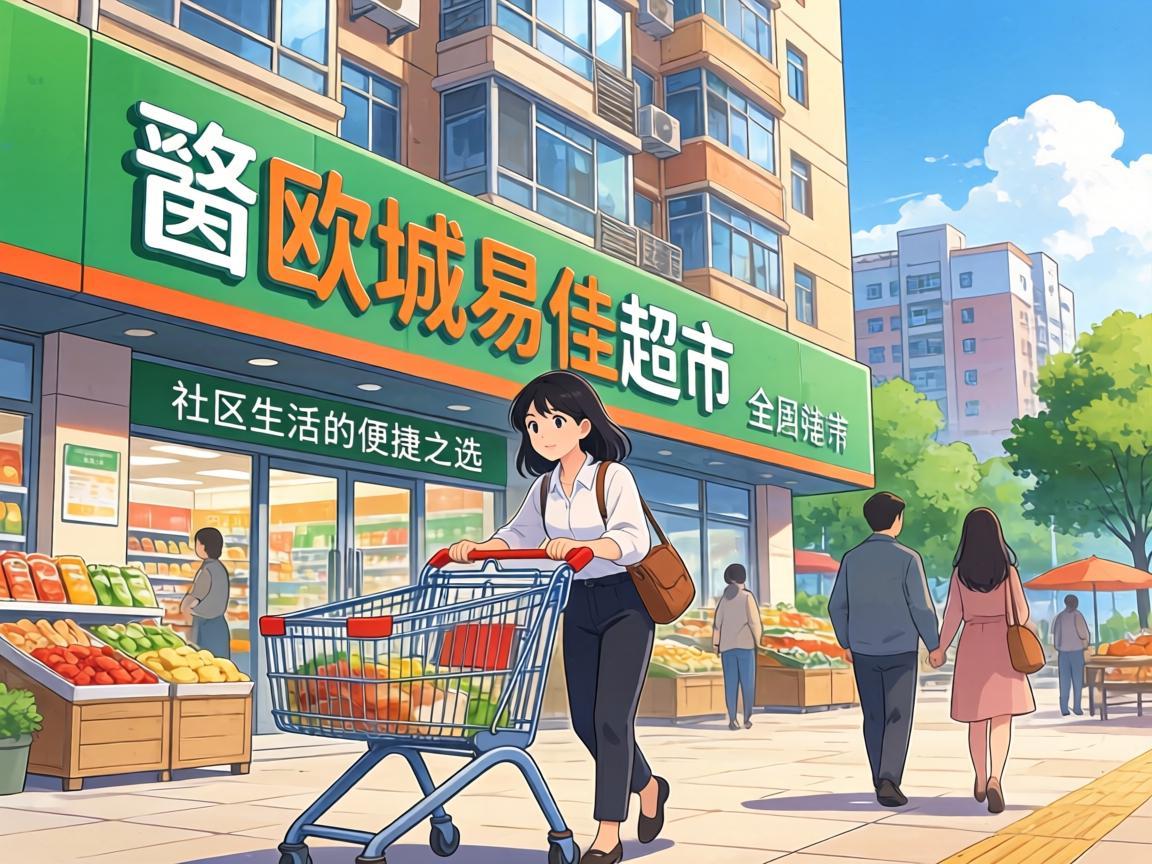 遥观欧城易佳超市，社区生活的便捷之选