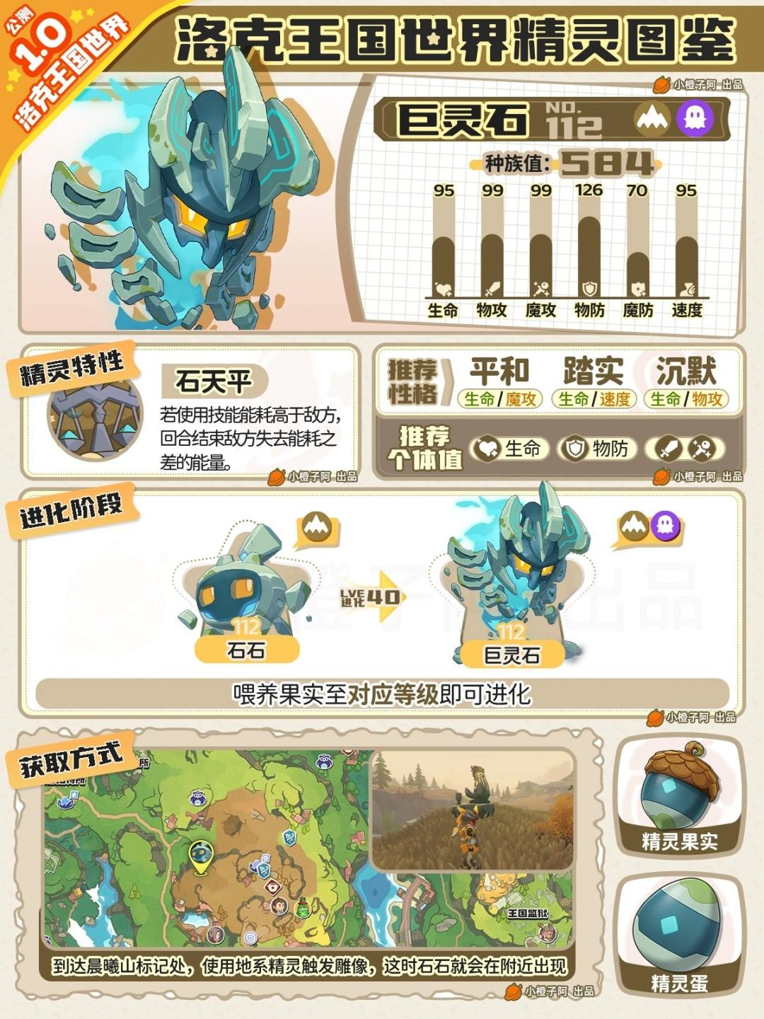 洛克王国世界巨灵石性格推荐