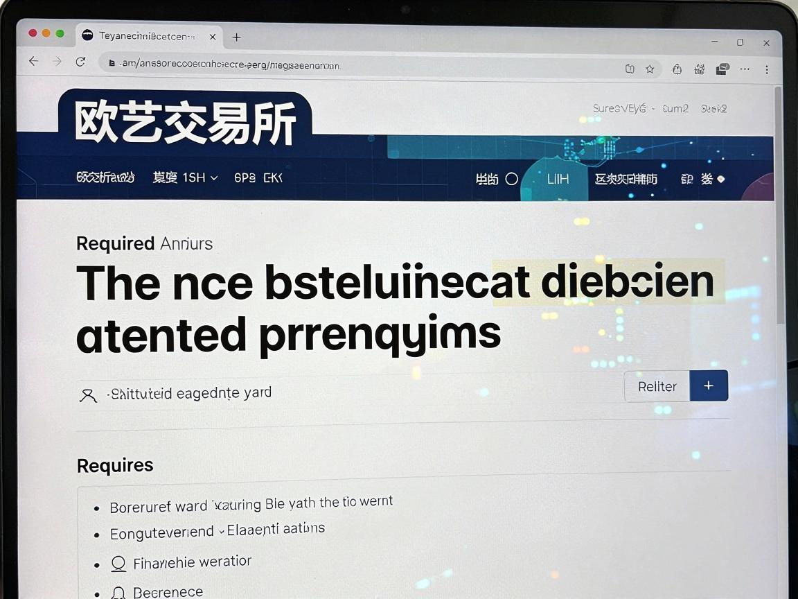 欧艺交易所网页版，探索数字资产的全新平台