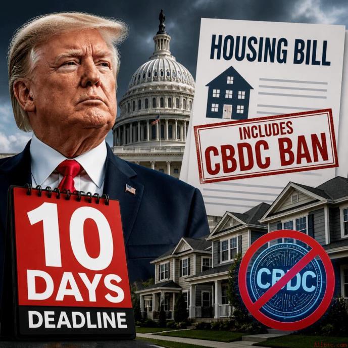 特朗普面临含CBDC禁令的住房法案10天截止期