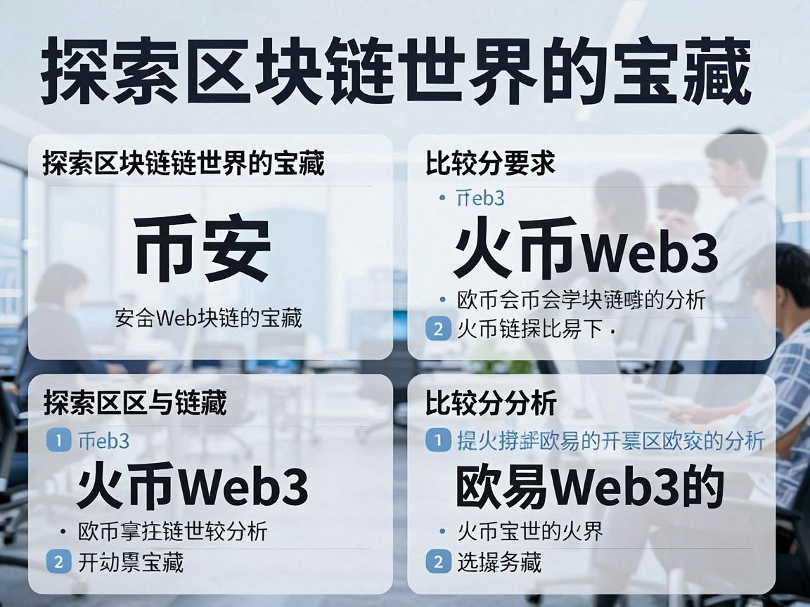 探索区块链世界的宝藏，币安、火币与欧易Web3的比较分析
