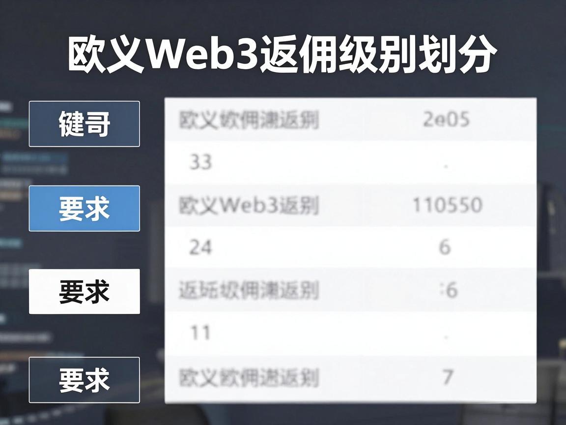 欧义Web3返佣级别划分