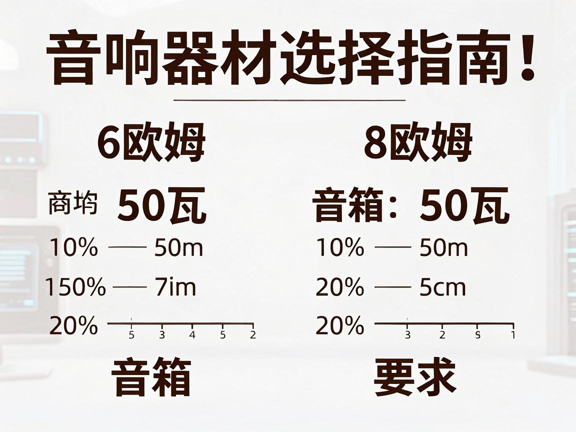 音响器材选择指南，6欧姆50瓦与8欧姆50瓦音箱的推力比较