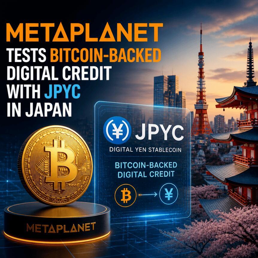 Metaplanet 携手 JPYC 在日本测试比特币担保数字信贷