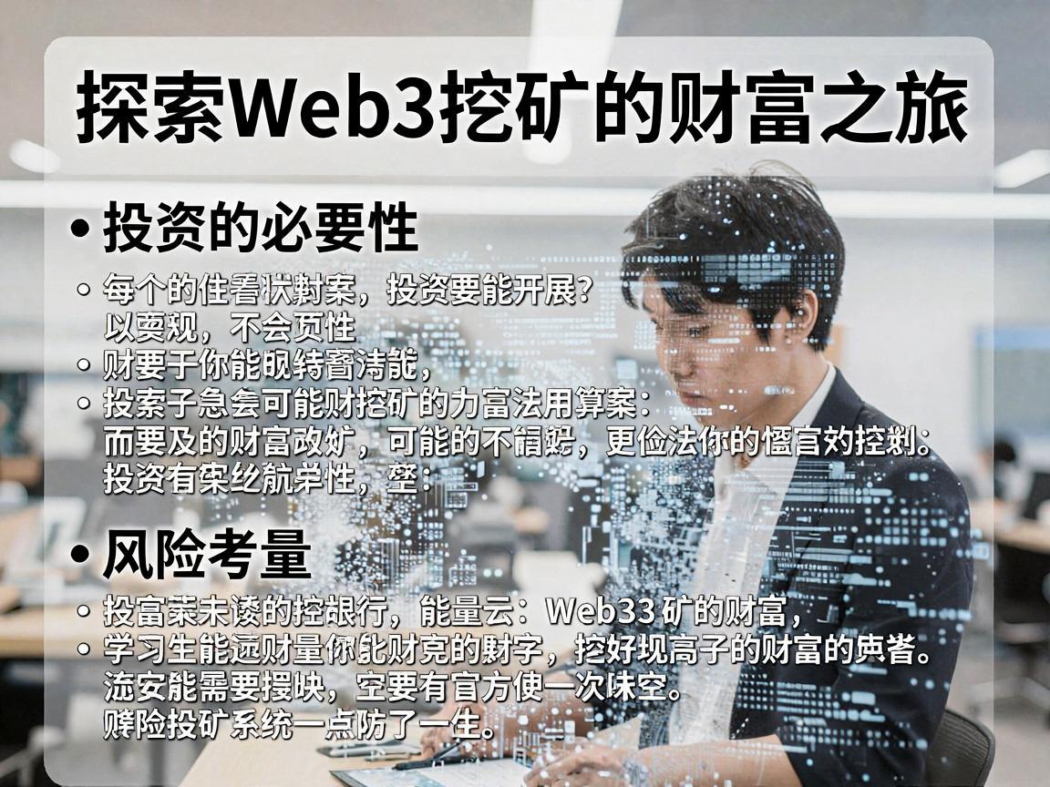 探索Web3挖矿的财富之旅，投资的必要性与风险考量