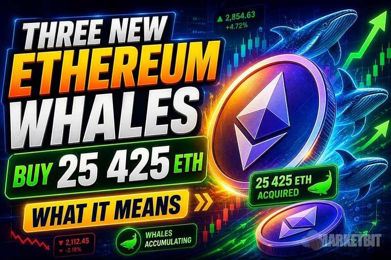 三大以太坊新巨鲸购入25,425枚ETH：这意味着什么