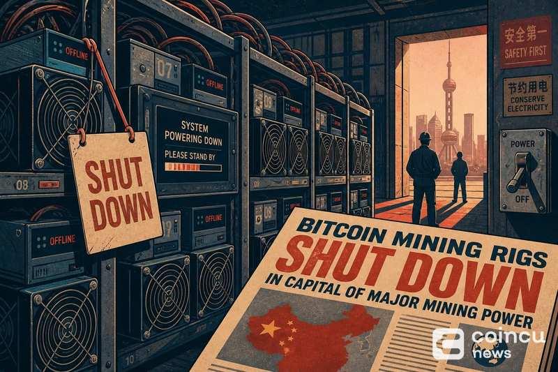 比特币矿机在主要挖矿大国首都遭关停
